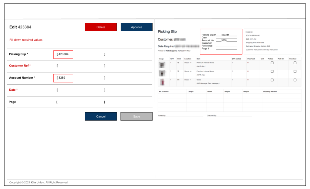 Edit Scan Copy Screen